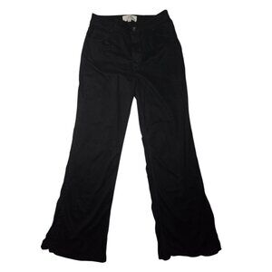 C&S By Cloth & Stone Side-Split-Hem Flare Hem High Rise Black Pants‎ 30x30